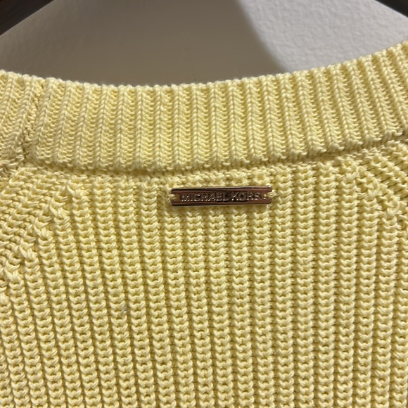 Michael Kors Knit Sweater Pastel Yellow - Picture 6 of 8